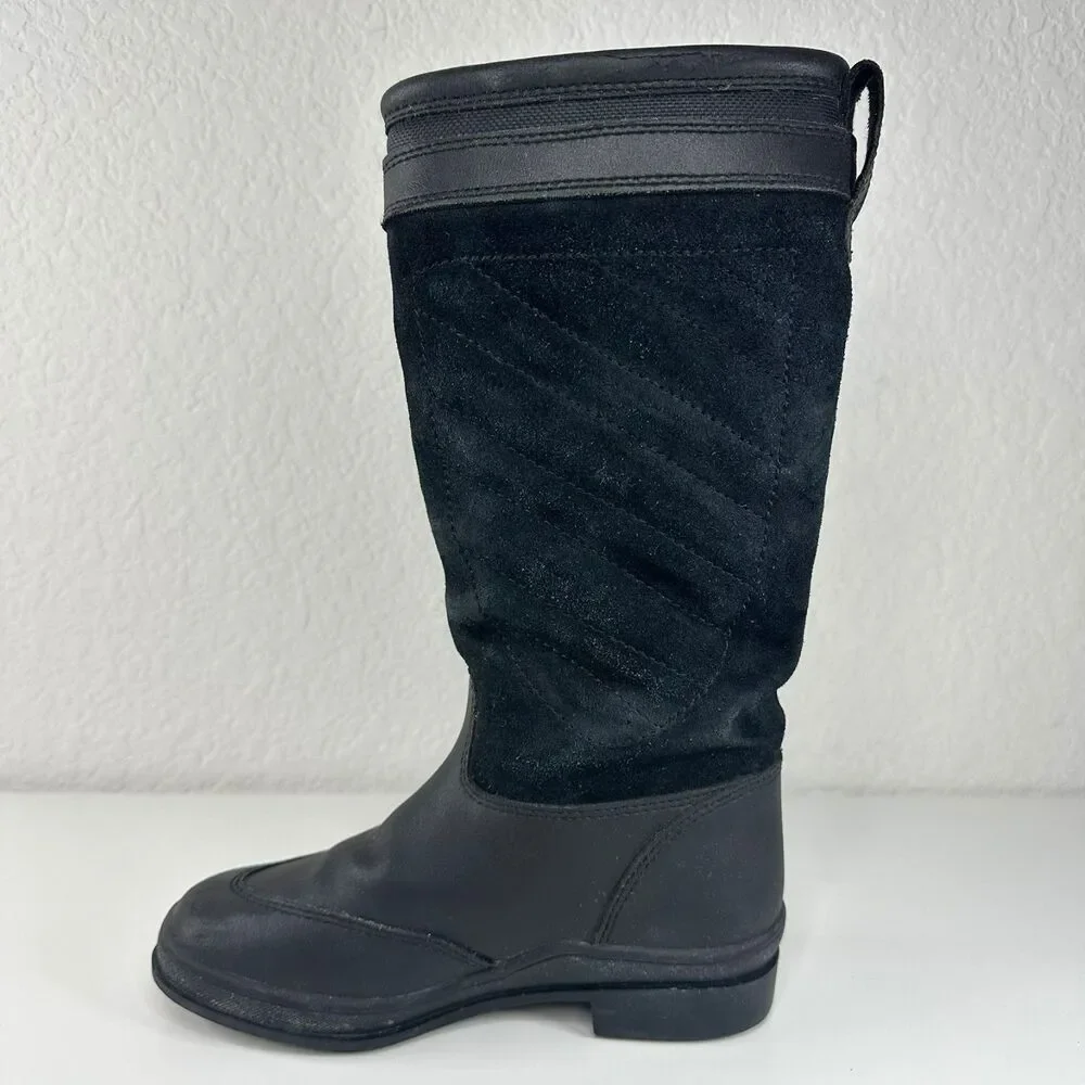 Ariat Youth Tall Riding Boots 67101 Black Insulated Waterproof Size 12 Excellent